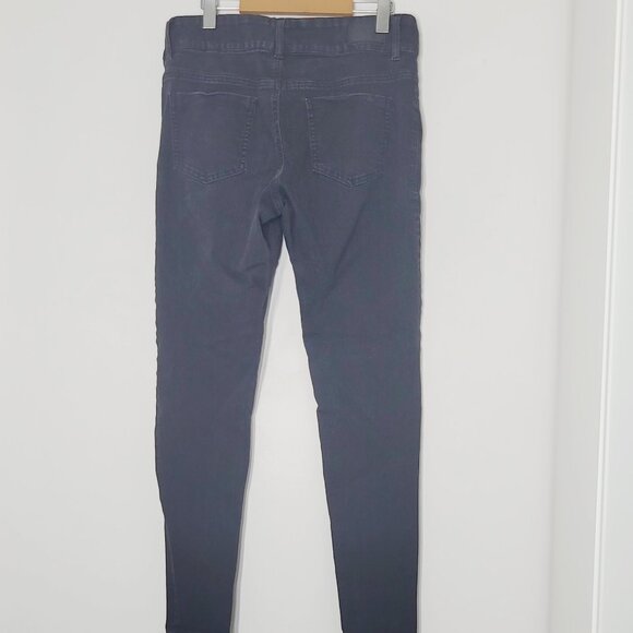 Jeaniologie Women's Black Cotton Blend Regular Rise Jegging Skinny Jean Size 12 - Picture 3 of 13